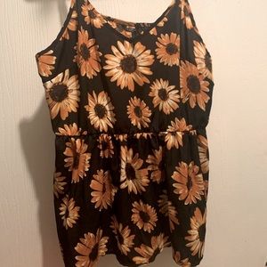 SHEIN CURVE Sunflower Tank Top